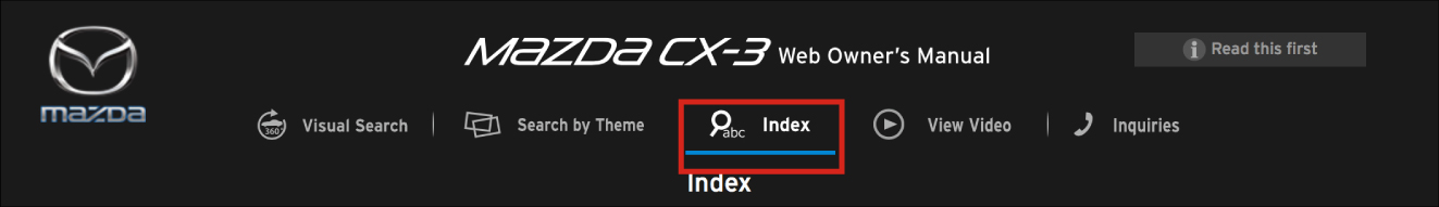 MAZDA CX-3 manual