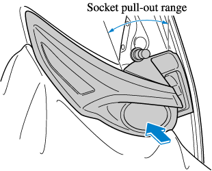 The wiring harness may be damaged when temporarily installing the light